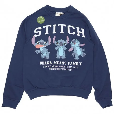 Disney Lilo & Stitch Γυναικεία Μπλούζα Φούτερ (XH35085Navy) - Γυναικείες Μπλούζες