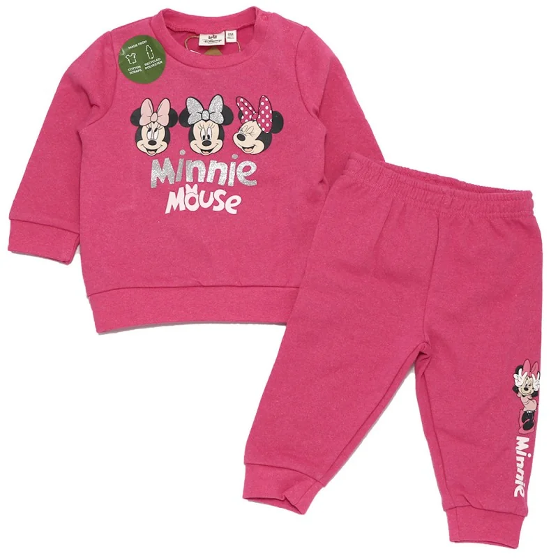 Βρεφικό Σετ Φόρμας Disney Minnie Mouse - Φούξια από Ανακυκλωμένο Βαμβάκι (2 τμχ.) (XH0001Fux) Βρεφικό Σετ Φόρμας Disney Minnie Mouse - Φούξια από Ανακυκλωμένο Βαμβάκι (2 τμχ.) (XH0001Fux)