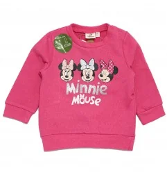 Βρεφικό Σετ Φόρμας Disney Minnie Mouse - Φούξια από Ανακυκλωμένο Βαμβάκι (2 τμχ.) (XH0001Fux)