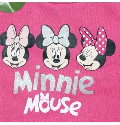 Βρεφικό Σετ Φόρμας Disney Minnie Mouse - Φούξια από Ανακυκλωμένο Βαμβάκι (2 τμχ.) (XH0001Fux) - Φόρμες