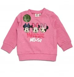 Disney Baby Minnie Mouse Βρεφικό Σετ Φόρμας 2 Τεμαχίων: Φούτερ & Παντελόνι (XH0001L. Pink )