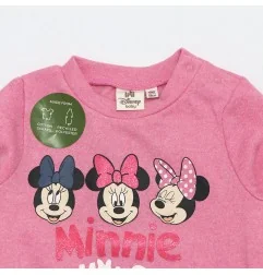 Disney Baby Minnie Mouse Βρεφικό Σετ Φόρμας 2 Τεμαχίων: Φούτερ & Παντελόνι (XH0001L. Pink ) - Φόρμες