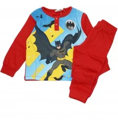 Batman Παιδική βαμβακερή πιτζάμα για αγόρια (XH20105Red) - Χειμωνιάτικες / εποχιακές πιτζάμες