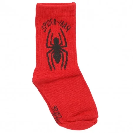 Marvel Spiderman παιδικές αθλητικές κάλτσες για αγόρια σετ 3 ζευγάρια (XH0675BLACK)