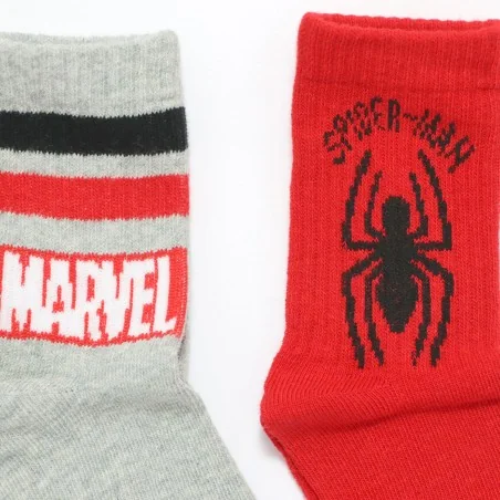 Marvel Spiderman παιδικές αθλητικές κάλτσες για αγόρια σετ 3 ζευγάρια (XH0675BLACK)