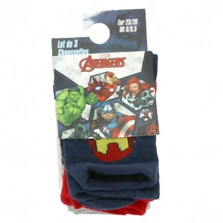 Marvel Avengers Παιδικές Κάλτσες Για αγόρια σετ 3 ζευγάρια (XH0634 NAVY)