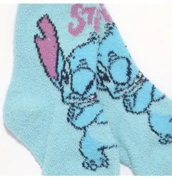 Disney Lilo & Stitch Παιδικές χνουδωτές κάλτσες για κορίτσια (XH0661 blue) - Κάλτσες χειμωνιάτικες - αντιολισθητικές κορίτσι