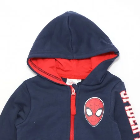 Marvel Spiderman παιδική Ζακέτα φούτερ με κουκούλα για αγόρια (XH1490 Navy)