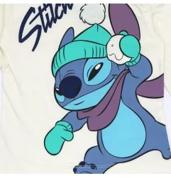 Disney Lilo & Stitch Μακρυμάνικο μπλουζάκι ζιβάγκο για κορίτσια (XH1293 Ecru)