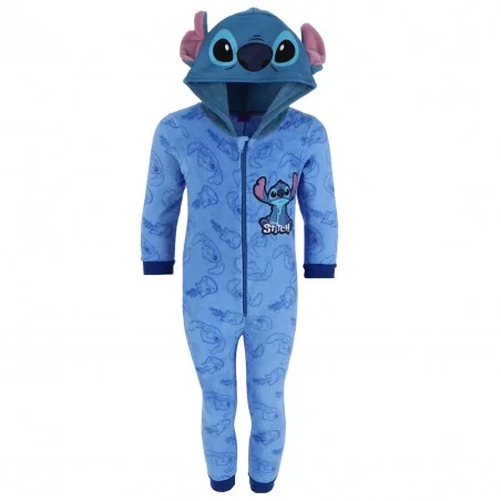 Disney Lilo & Stitch Παιδική Ολόσωμη Πιτζάμα Fleece Coral (LIL24-3560) - Ολόσωμες Πιτζάμες