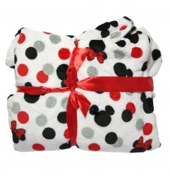 Disney Mickey Mouse Κουβέρτα- Μπλούζα fleece coral για ενήλικες με μανίκια και κουκούλα (AYM073003) - Disney/ ήρωες