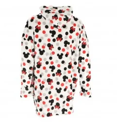 Disney Mickey Mouse Κουβέρτα- Μπλούζα fleece coral για ενήλικες με μανίκια και κουκούλα (AYM073003) - Disney/ ήρωες