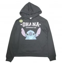 Disney Lilo & Stitch Γυναικεία Μπλούζα Φούτερ με κουκούλα (XH35083 Black) - Γυναικείες Μπλούζες