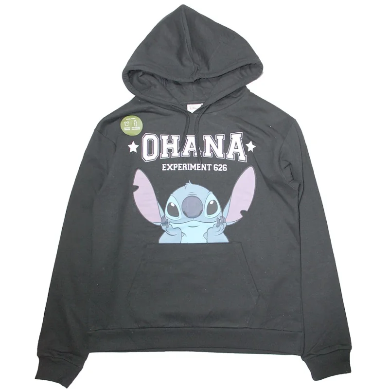 Disney Lilo & Stitch Γυναικεία Μπλούζα Φούτερ με κουκούλα (XH35083 Black) Disney Lilo & Stitch Γυναικεία Μπλούζα Φούτερ με κουκούλα (XH35083 Black)