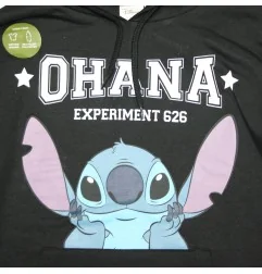Disney Lilo & Stitch Γυναικεία Μπλούζα Φούτερ με κουκούλα (XH35083 Black) - Γυναικείες Μπλούζες