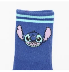 Disney Lilo & Stitch παιδικές αθλητικές κάλτσες για κορίτσια σετ 3 ζευγάρια (XH0680 Blue) - Κοριτσίστικες κάλτσες