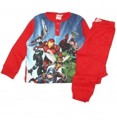 Marvel Avengers Βαμβακερή πιτζάμα για αγόρια (XH20150 RED) - Χειμωνιάτικες / εποχιακές πιτζάμες