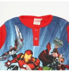 Marvel Avengers Βαμβακερή πιτζάμα για αγόρια (XH20150 RED) - Χειμωνιάτικες / εποχιακές πιτζάμες