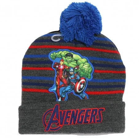 Marvel Avengers Παιδικό Χειμωνιάτικο Σκουφάκι για αγόρια (AVE23-2314grey) - Σκούφοι-Γάντια -Κασκόλ
