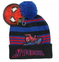 Marvel Spiderman Παιδικό Χειμωνιάτικο Σκουφάκι για αγόρια (SPI23-2311black) - Σκούφοι-Γάντια -Κασκόλ