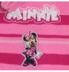 Disney Minnie Mouse Παιδικό Χειμωνιάτικο Σετ Σκουφάκι - Γάντια για κορίτσια (MIN23-3000pink) - Σκούφοι-Γάντια -Κασκόλ