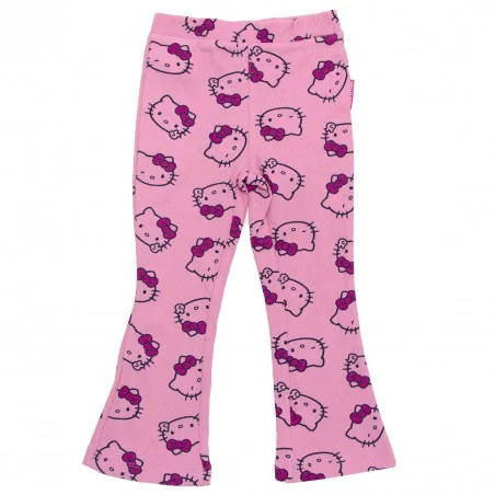 Hello Kitty Παιδικό ριμπ Κολάν καμπάνα Για Κορίτσια (XH1254 Pink) - Μακρύ Κολάν