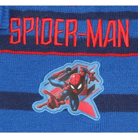 Marvel Spiderman Παιδικό Χειμωνιάτικο Σετ Σκουφάκι - Γάντια για αγόρια (SPI23-3005blue)
