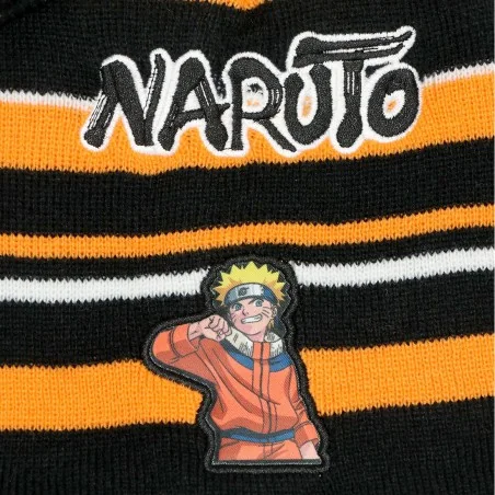 Naruto Παιδικό Χειμωνιάτικο Σετ Σκουφάκι - Γάντια για αγόρια (NAR23-2999black)