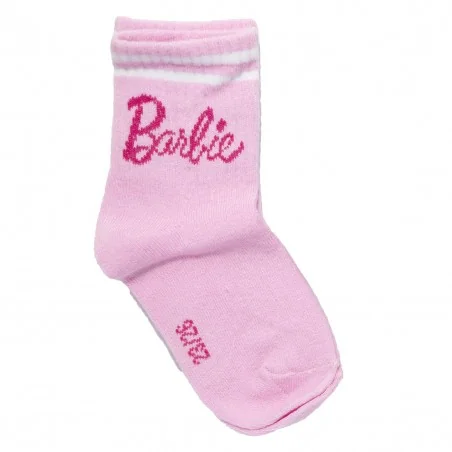 Barbie παιδικές αθλητικές κάλτσες για κορίτσια σετ 3 ζευγάρια (XH0648 pink)