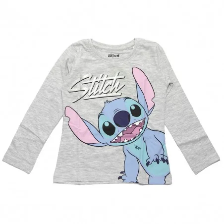 Disney Lilo & Stitch παιδικό μακρυμάνικο μπλουζάκι για κορίτσια (DIS LIS 52 02 C384 W Grey)