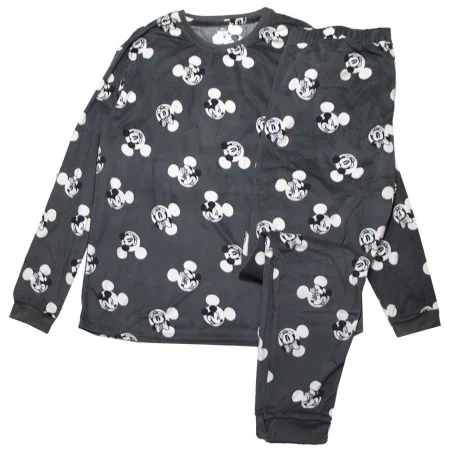 Disney Minnie Mouse Γυναικεία πιτζάμα βελουτέ plus size (DIS MFB 53 04 B860 VELOUR) - Γυναικείες Πιτζάμες