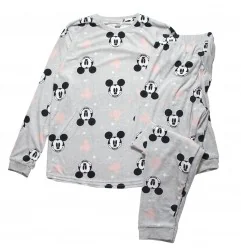Disney Minnie Mouse Γυναικεία πιτζάμα βελουτέ plus size (DIS MFB 53 04 B861 VELOUR) - Γυναικείες Πιτζάμες