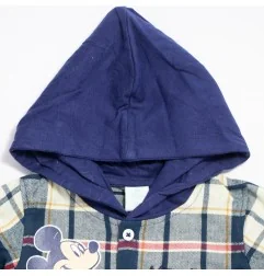 Disney Baby Mickey Mouse Βρεφικό Σετ 3 Τεμαχίων με Καρό Πουκάμισο Φανέλα & Παντελόνι (DIS MFB 51 12 C428) - Χειμωνιάτικα / επ...
