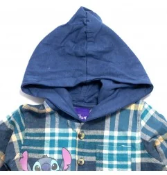 Disney Baby Lilo & Stitch Βρεφικό Σετ 3 Τεμαχίων με Καρό Πουκάμισο & Παντελόνι (DIS LIS 51 12 C429) - Χειμωνιάτικα / εποχιακά...