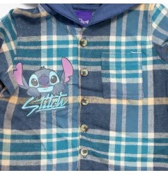 Disney Baby Lilo & Stitch Βρεφικό Σετ 3 Τεμαχίων με Καρό Πουκάμισο & Παντελόνι (DIS LIS 51 12 C429) - Χειμωνιάτικα / εποχιακά...