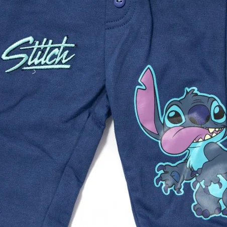 Disney Baby Lilo & Stitch Βρεφικό Σετ 3 Τεμαχίων με Καρό Πουκάμισο & Παντελόνι (DIS LIS 51 12 C429)