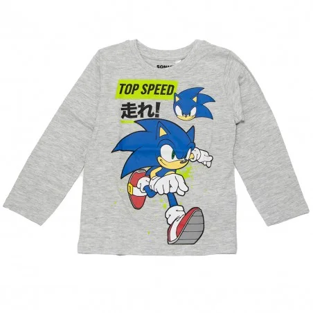Sonic Παιδικό μακρυμάνικο μπλουζάκι Για Αγόρια (SONIC M 52 02 139 Grey) - Μπλουζάκια Μακρυμάνικα (μακό)