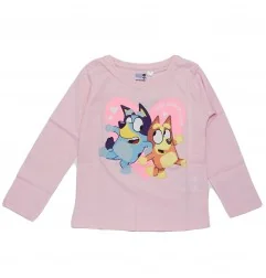 Bluey παιδικό μακρυμάνικο μπλουζάκι για κορίτσια (BL 52 02 225 pink) - Μπλουζάκια Μακρυμάνικα (μακό)