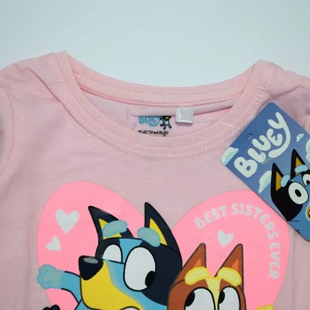 Bluey παιδικό μακρυμάνικο μπλουζάκι για κορίτσια (BL 52 02 225 pink) Bluey παιδικό μακρυμάνικο μπλουζάκι για κορίτσια (BL 52 02 225 pink)