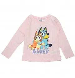 Bluey παιδικό μακρυμάνικο μπλουζάκι για κορίτσια (BL 52 02 054 pink) - Μπλουζάκια Μακρυμάνικα (μακό)