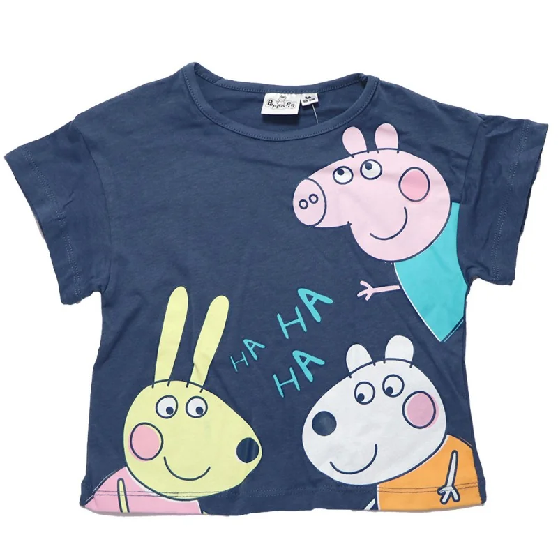 Peppa Pig Κοντομάνικο Μπλουζάκι Για Κορίτσια (XH1395 NAVY)