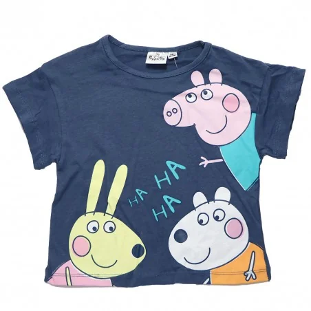 Peppa Pig Κοντομάνικο Μπλουζάκι Για Κορίτσια (XH1395 NAVY)