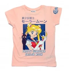 Sailor Moon Παιδικό Κοντομάνικο Μπλουζάκι για κορίτσια ( MOON 52 02 011 pink) - Κοντομάνικα μπλουζάκια
