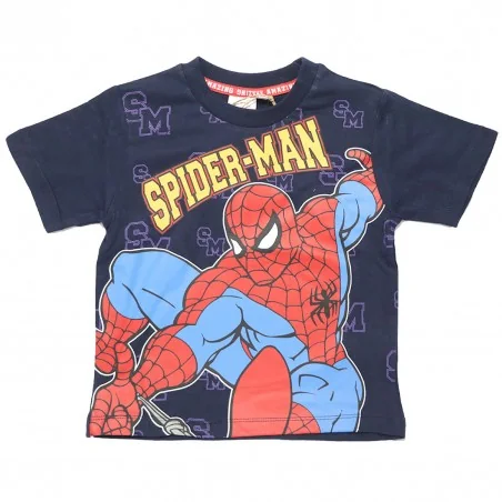 Marvel Spiderman Παιδικό κοντομάνικο Μπλουζάκι Για Αγόρια (XH1126 navy) - Κοντομάνικα μπλουζάκια