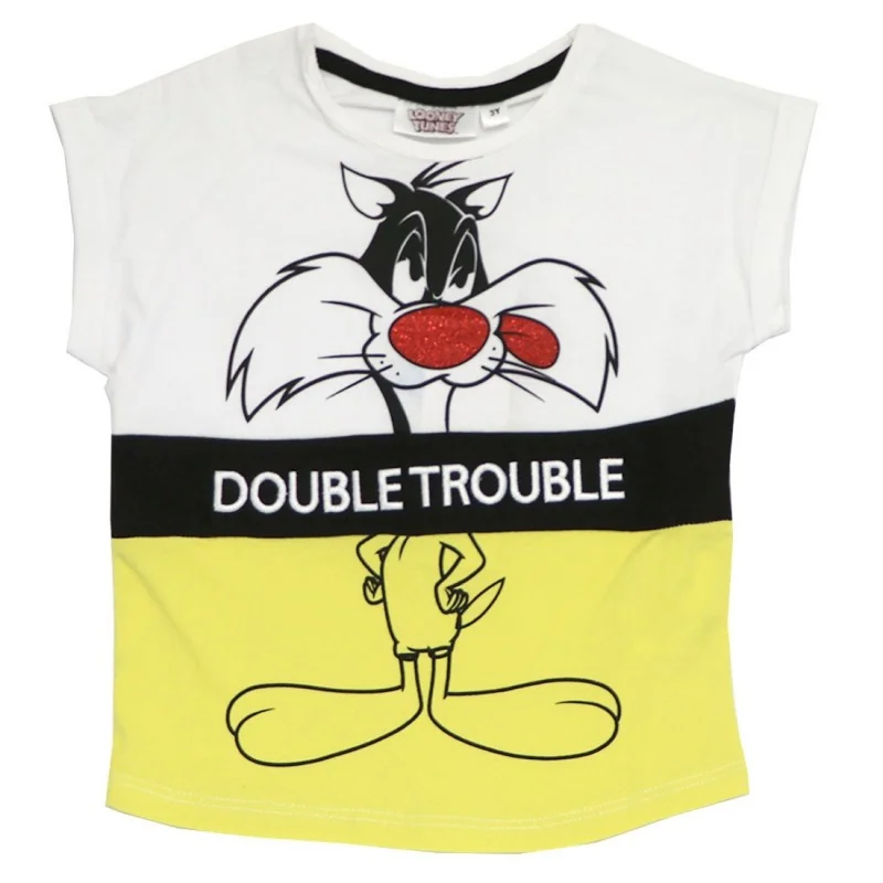 Looney Tunes Παιδικό Κοντομάνικο μπλουζάκι για κορίτσια (EV1257 yellow) Looney Tunes Παιδικό Κοντομάνικο μπλουζάκι για κορίτσια (EV1257 yellow)