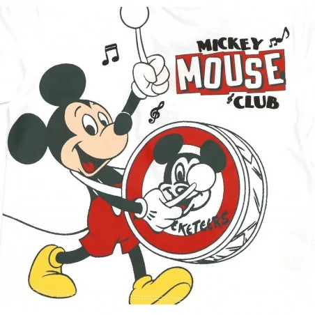 Disney Mickey Mouse Παιδικό Κοντομάνικο μπλουζάκι για αγόρια (WE1236 white)