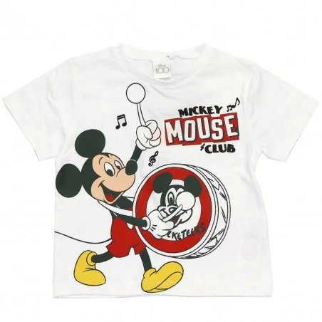 Disney Mickey Mouse Παιδικό Κοντομάνικο μπλουζάκι για αγόρια (WE1236 white) - Κοντομάνικα μπλουζάκια