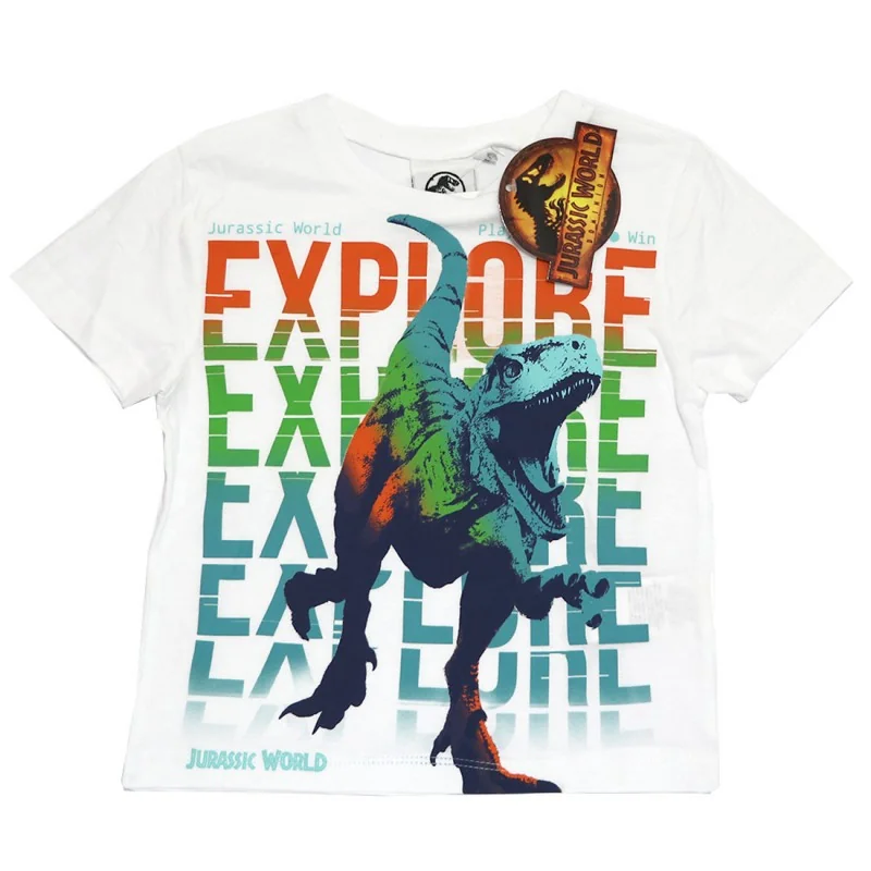 Jurassic World Παιδικό κοντομάνικο Μπλουζάκι Για Αγόρια (WE1070 white) Jurassic World Παιδικό κοντομάνικο Μπλουζάκι Για Αγόρια (WE1070 white)