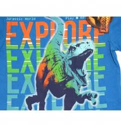 Jurassic World Παιδικό κοντομάνικο Μπλουζάκι Για Αγόρια (WE1070 blue)
