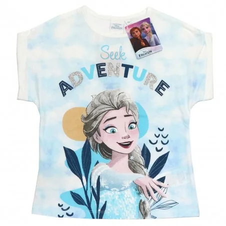Disney Frozen Παιδικό Κοντομάνικο Μπλουζάκι Για Κορίτσια (WE1106)